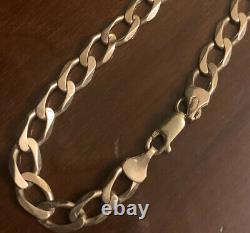 9ct Yellow Gold Mens Curb Bracelet 8.2 7.9g