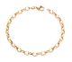 9ct Yellow Gold Oval Belcher Bracelet Ladies 7.5 Inch Uk Hallmarked