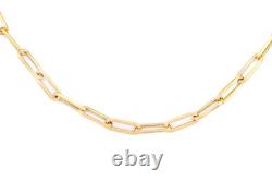 9ct Yellow Gold Paper Clip Bracelet Width of 0.20cm By Citerna