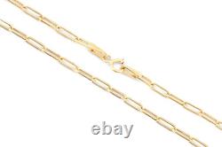 9ct Yellow Gold Paper Clip Bracelet Width of 0.20cm By Citerna
