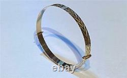 9ct Yellow Gold Polished Expandable Childs/ Maidens Bangle