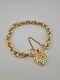 9ct Yellow Gold Price Of Wales Padlock Bracelet 7.5 Inch Fully Hallmarked