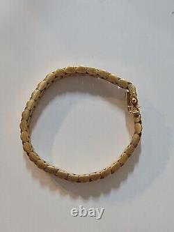 9ct Yellow Gold Rolex Watch Strap Style Bracelet, 6.5 Inches