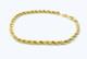 9ct Yellow Gold Rope Bracelet 19cm Long Spring Lock 1.9g Gold 375 Hallmarked