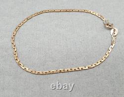 9ct Yellow Gold Serpentine Chain Bracelet 9K Shiny Bracelet 2mm Wide 7 HM 2.3g