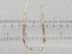 9ct Yellow Gold Serpentine Chain Bracelet 9K Shiny Bracelet 2mm Wide 7 HM 2.3g