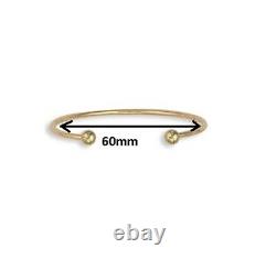 9ct Yellow Gold Solid 2.5mm Torque Bangle 8.0 grams Fully Hallmarked