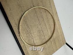 9ct Yellow Gold Solid Bangle, 8.7g, 3.10mm, Great Condition