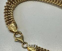 9ct Yellow Gold Textured Bracelet