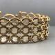 9ct Yellow Gold Three Row Round Link Bracelet