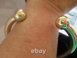9ct Yellow Gold Torque Bangle Bracelet 105g SUPER HEAVY Hallmarked Boxed