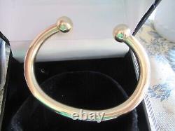 9ct Yellow Gold Torque Bangle Bracelet 105g SUPER HEAVY Hallmarked Boxed
