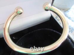 9ct Yellow Gold Torque Bangle Bracelet 105g SUPER HEAVY Hallmarked Boxed
