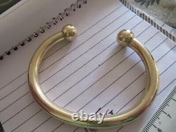 9ct Yellow Gold Torque Bangle Bracelet 105g SUPER HEAVY Hallmarked Boxed