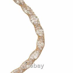 9ct Yellow Gold White Cubic Zirconia Chain Bracelet Size 7.5 Inches Wt. 1 Grams