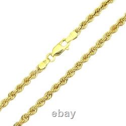 9ct Yellow Gold Women's 19 cm Stylish Entwined Rope Chain Bracelet By Elegano