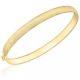 9ct Yellow Solid Gold Bangle/bracelet + Box + Free Gift