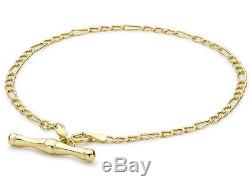 9ct Yellow Solid Gold Bracelet + Box + FREE Gift