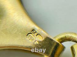 9ct Yellow Solid Gold Curb Bracelet 10.5mm 8 ½