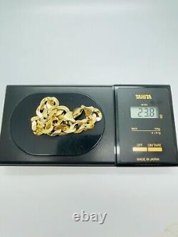 9ct Yellow Solid Gold Curb Bracelet 10.5mm 8 ½