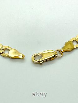 9ct Yellow Solid Gold Curb Bracelet 5.3mm 7 ½ CHEAPEST ON EBAY