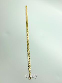 9ct Yellow Solid Gold Curb Bracelet 5.3mm 7 ½ CHEAPEST ON EBAY