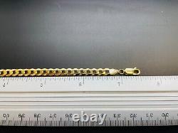 9ct Yellow Solid Gold Curb Bracelet 5.3mm 7 ½ CHEAPEST ON EBAY