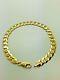 9ct Yellow Solid Gold Curb Bracelet 7.5mm 8 ½ Cheapest On Ebay