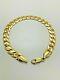 9ct Yellow Solid Gold Curb Bracelet 8 ½