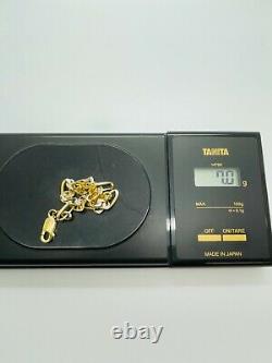 9ct Yellow Solid Gold Figaro Bracelet 5.3mm 7 ½