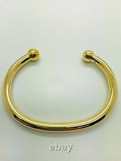 9ct Yellow Solid Gold Heavy Torque Bangle 6.0mm CHEAPEST ON EBAY