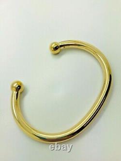 9ct Yellow Solid Gold Heavy Torque Bangle 6.0mm CHEAPEST ON EBAY