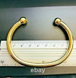 9ct Yellow Solid Gold Heavy Torque Bangle 6.0mm CHEAPEST ON EBAY