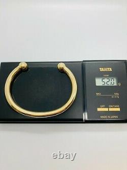 9ct Yellow Solid Gold Heavy Torque Bangle 6.0mm CHEAPEST ON EBAY
