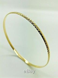 9ct Yellow Solid Gold Slave Bangle 3.0mm CHEAPEST ON EBAY