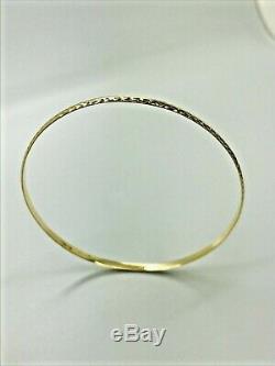 9ct Yellow Solid Gold Slave Bangle 3.0mm CHEAPEST ON EBAY