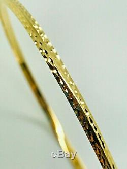 9ct Yellow Solid Gold Slave Bangle 3.0mm CHEAPEST ON EBAY