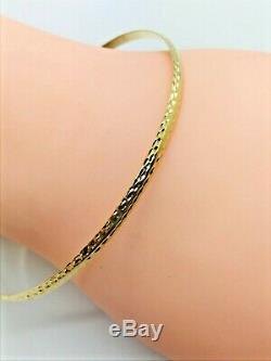 9ct Yellow Solid Gold Slave Bangle 3.0mm CHEAPEST ON EBAY