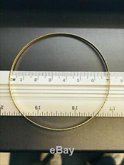 9ct Yellow Solid Gold Slave Bangle 3.0mm CHEAPEST ON EBAY