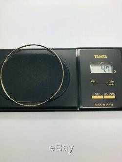 9ct Yellow Solid Gold Slave Bangle 3.0mm CHEAPEST ON EBAY