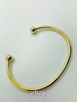 9ct Yellow Solid Gold Torque Bangle 3.4mm CHEAPEST ON EBAY