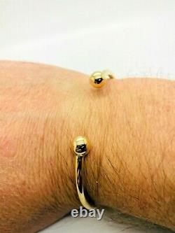 9ct Yellow Solid Gold Torque Bangle 3.4mm CHEAPEST ON EBAY