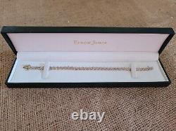 9ct Yellow & White Gold Illusion Set Diamond Tennis Bracelet. Great Condition