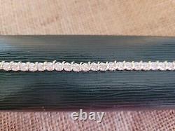 9ct Yellow & White Gold Illusion Set Diamond Tennis Bracelet. Great Condition