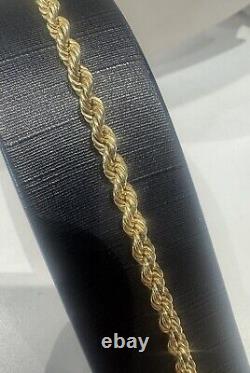 9ct Yellow gold Rope Bracelet