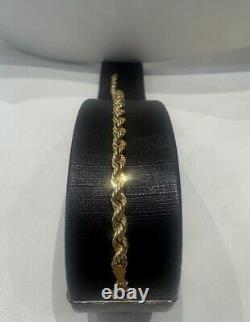 9ct Yellow gold Rope Bracelet