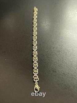 9ct Yellow & rose Gold Bracelet 12.3g (cwl3172)