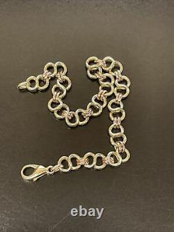 9ct Yellow & rose Gold Bracelet 12.3g (cwl3172)