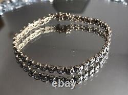 9ct gold Diamond tennis bracelet min 04ct diamond 7g Scrap Or Resale