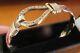 9ct Gold Heavy Diamond Bangle Bracelet Torque Hallmarked 31g+